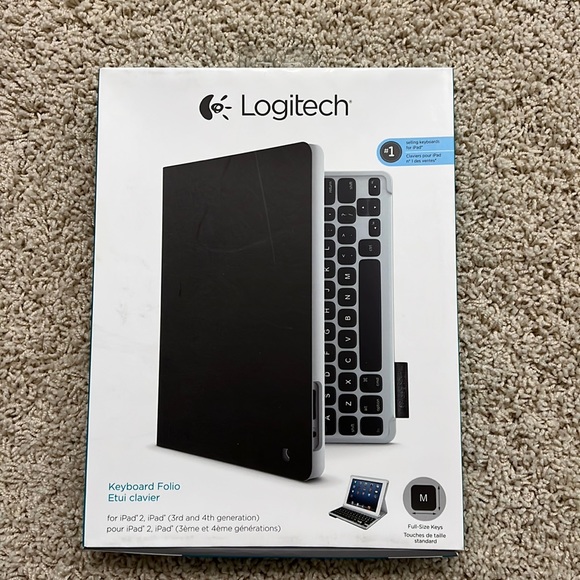 Logitech Tablets & Accessories Hp 123logitech Fullsize Keys Keyboard Folio For Ipad 3rd 4th